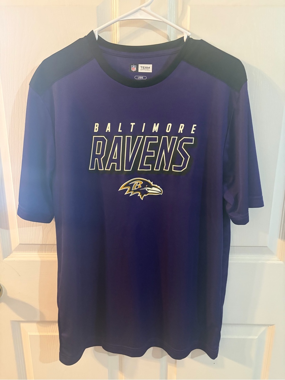 Baltimore Ravens NFL Team Apparel Purple Performance Shirt L